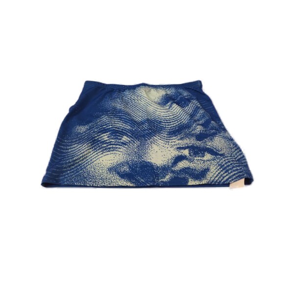 CAPE CLIQUE Bodycon High Waist Face Sheath Short Skirt Party Blue Sz M - Picture 3 of 6